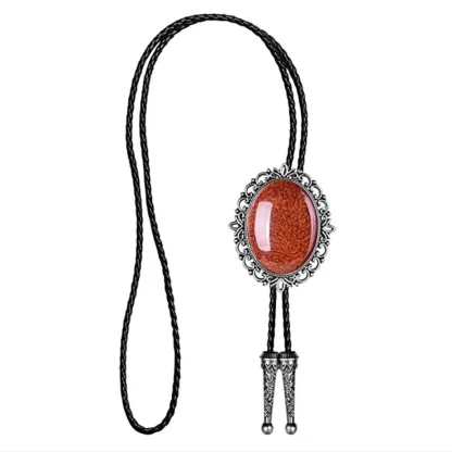 Gemstone-like Bolo Tie with Scorpion Design - Image 9