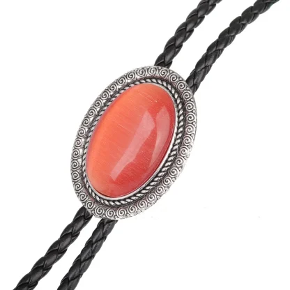 Formal Bolo Tie with Gemstone-like Design - Image 8