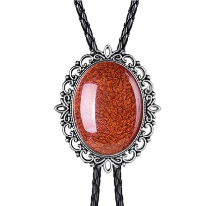 Gemstone-like Bolo Tie with Scorpion Design - Image 4