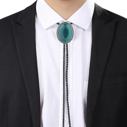 Gemstone-like Bolo Tie with Scorpion Design - Image 13