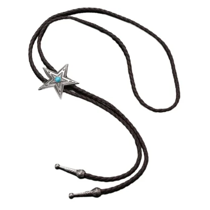 Star Shape Pendant Western Tie - Image 4