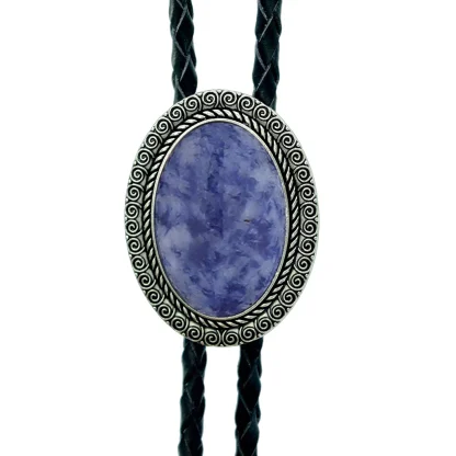 Formal Bolo Tie with Gemstone-like Design - Image 13