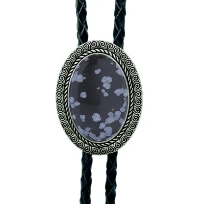 Formal Bolo Tie with Gemstone-like Design - Image 12