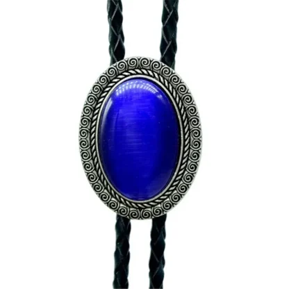 Luxury Gemstone-like Bolo Tie with Oval Shaped - Image 8