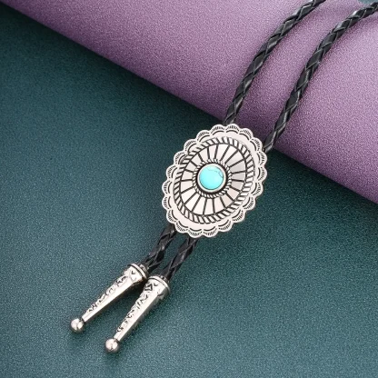 Asymmetrical Oval Shaped Bolo Tie - Image 4