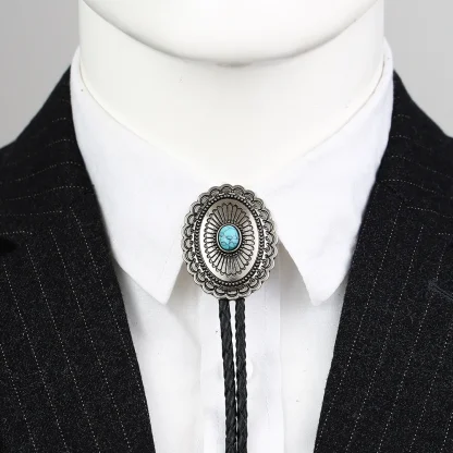 Asymmetrical Oval Shaped Bolo Tie - Image 10