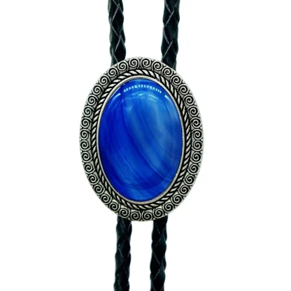 Luxury Gemstone-like Bolo Tie with Oval Shaped - Image 13