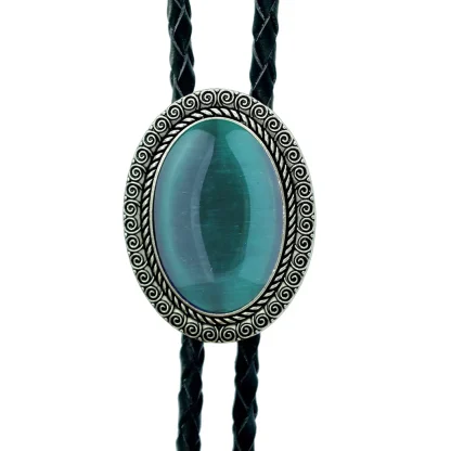 Luxury Gemstone-like Bolo Tie with Oval Shaped - Image 10