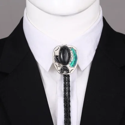 Asymmetrical Oval Shaped Bolo Tie - Image 15