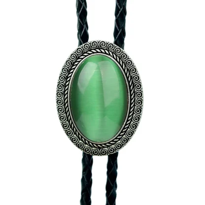 Luxury Gemstone-like Bolo Tie with Oval Shaped - Image 11