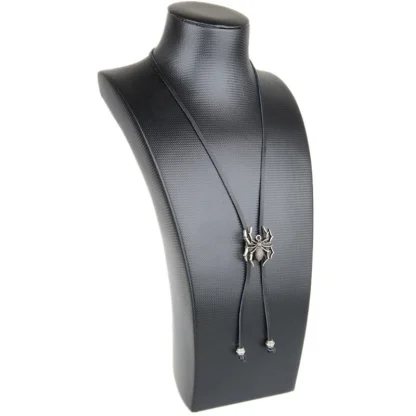 Adjustable Bolo Tie with Spider Shaped Pendant - Image 3