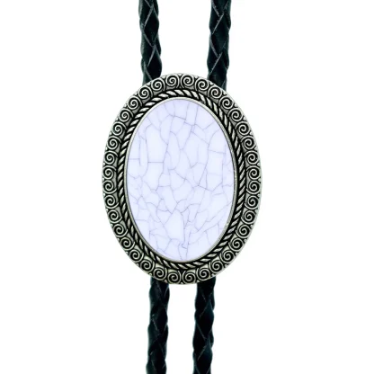 Luxury Gemstone-like Bolo Tie with Oval Shaped - Image 12