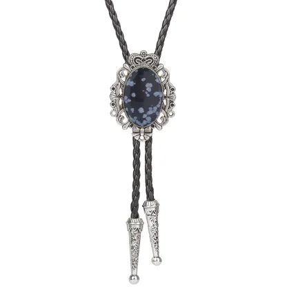 Elegant Vintage-style Bolo Tie with Gemstone-like - Image 15