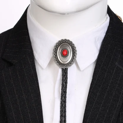 Asymmetrical Oval Shaped Bolo Tie - Image 8